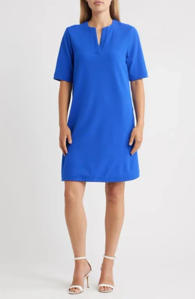Ming Wang Stretch Crepe A-line Dress
