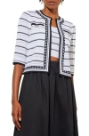 Ming Wang Stripe Cardigan