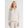 Ming Wang Tailored Two-toned Stretch Deco Crepe Blazer In Neutral