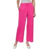 Ming Wang Wide Leg Pants In Carmine Rose