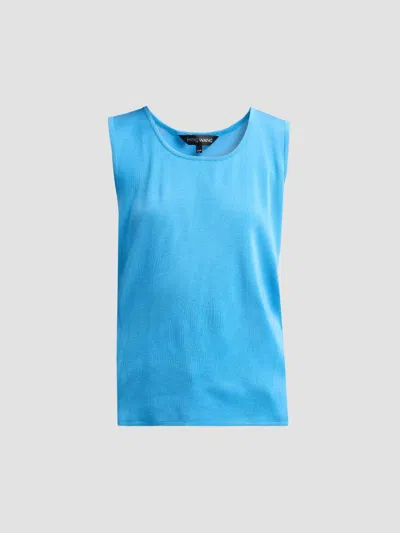 Ming Wang Women's Rib-knit Scoopneck Tank In Black