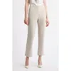Ming Wang X Tanya Foster Deco Pintuck Crepe Pants In Limestone