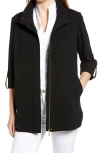 Ming Wang Zip Front Jacket In Black