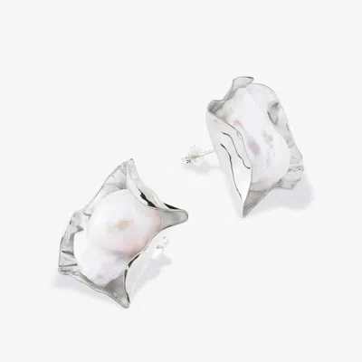 Ming Yu Wang Sirene Earrings In Metallic