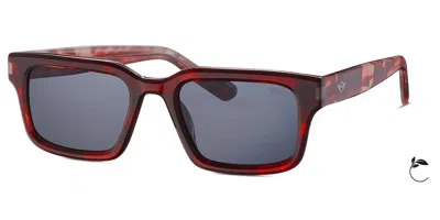 Mini 746025 50 Men's Sunglasses Tortoiseshell Size 30 In Red