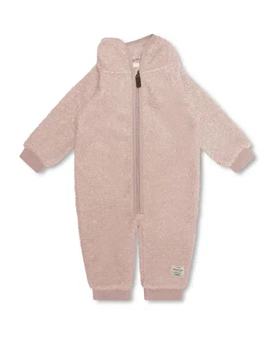 Mini A Ture Matadel Teddyfleece Jumpsuit - Baby In Adobe Rose