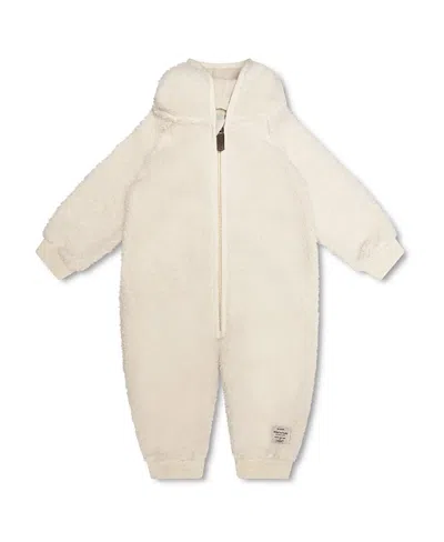 Mini A Ture Matadel Teddyfleece Jumpsuit - Baby In Angora Cream
