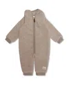 Mini A Ture Matadel Teddyfleece Jumpsuit - Baby In Grey Brown