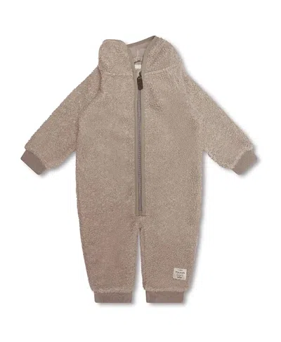 Mini A Ture Matadel Teddyfleece Jumpsuit - Baby In Grey Brown