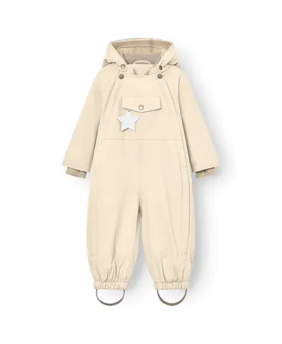 Mini A Ture Matwisti Fleece Lined Snowsuit - Baby In Angora Cream