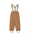 Mini A Ture Kids' Unisex Matwilas Snow Pants In Pecan Brown