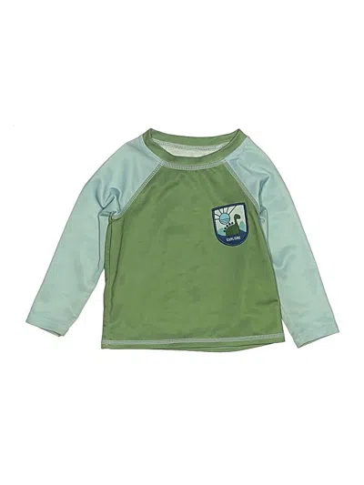 Pre-owned Mini Bean Babies' Long Sleeve Top Green Tops