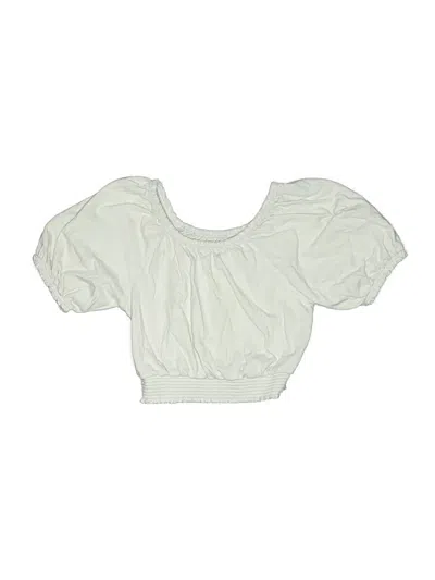Pre-owned Mini Boden Kids' 3/4 Sleeve Blouse In Ivory