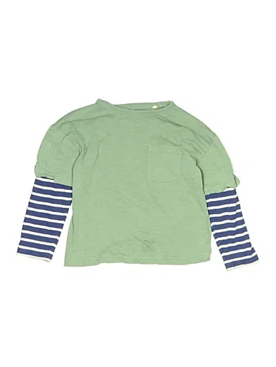 Pre-owned Mini Boden Kids' 3/4 Sleeve T-shirt In Green