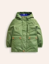 Mini Boden 4-in-1 Waterproof Coat Safari Green Boys Boden In Safari Green