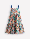 Mini Boden Aurelia Tiered Twirly Dress Multi Paisley Girls Boden In Multi Paisley