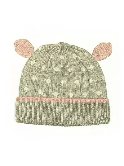 Pre-owned Mini Boden Kids' Beanie Hat In Gray