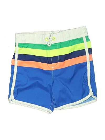 Pre-owned Mini Boden Kids' Board Shorts In Blue
