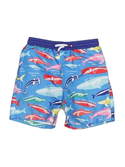 Pre-owned Mini Boden Kids' Board Shorts In Blue