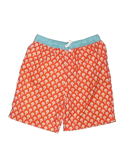 Pre-owned Mini Boden Kids' Board Shorts In Orange