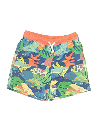 Pre-owned Mini Boden Kids' Board Shorts In Orange