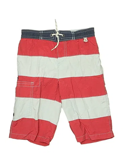 Pre-owned Mini Boden Kids' Board Shorts In Red