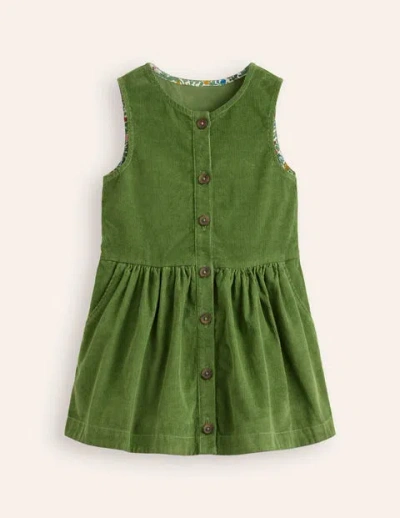 boden green cord dress Ros Panelled Cord Midi Dress-Green Fir main image 1