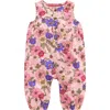 Mini Boden Button-up Romper In Pink