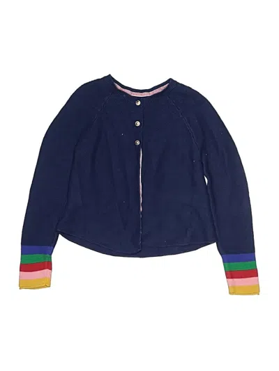 Pre-owned Mini Boden Kids' Cardigan Sweater In Blue