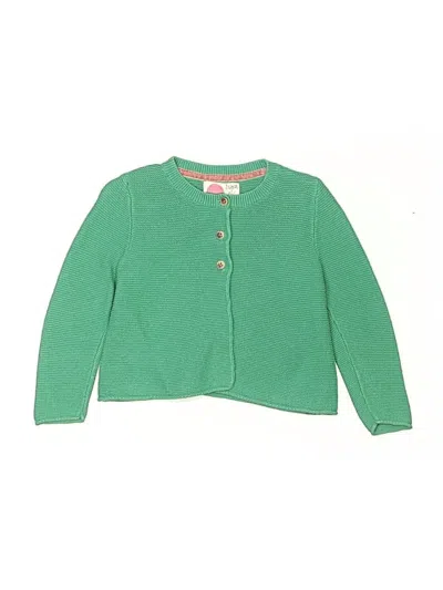Pre-owned Mini Boden Kids' Cardigan Sweater In Green