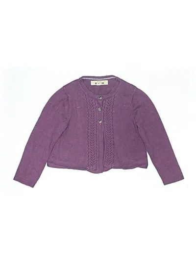 Pre-owned Mini Boden Kids' Cardigan Sweater In Purple