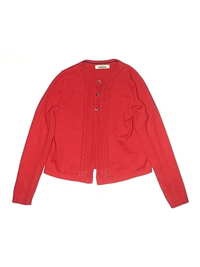 Pre-owned Mini Boden Kids' Cardigan Sweater In Red