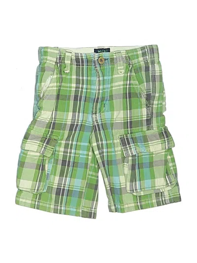 Pre-owned Mini Boden Kids' Cargo Shorts In Green