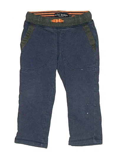 Pre-owned Mini Boden Kids' Casual Pants In Blue