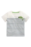 Mini Boden Chameleon Stripe Cotton T-shirt In Multi