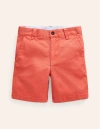 MINI BODEN CLASSIC CHINO SHORTS CORAL PINK BOYS BODEN
