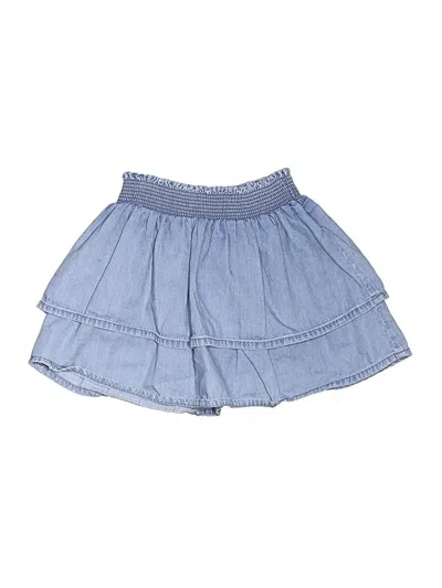 Pre-owned Mini Boden Kids' Denim Skirt In Blue