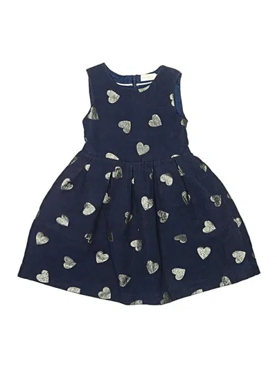 Pre-owned Mini Boden Kids' Dress In Blue