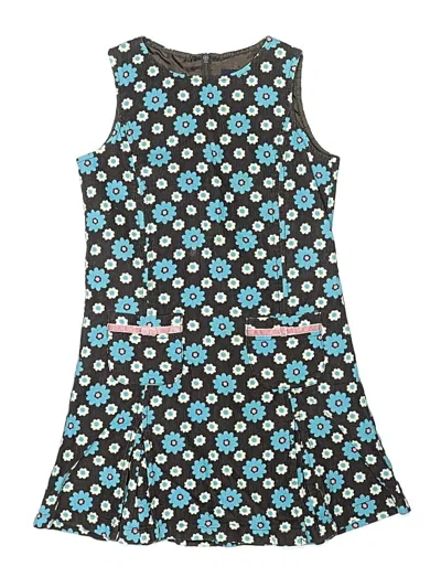 Pre-owned Mini Boden Kids' Dress In Blue