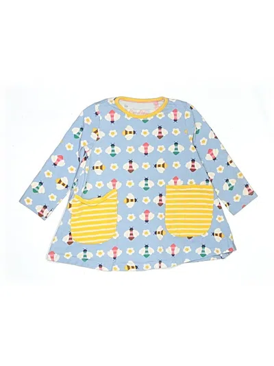 Pre-owned Mini Boden Kids' Dress In Blue