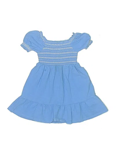 Pre-owned Mini Boden Kids' Dress In Blue