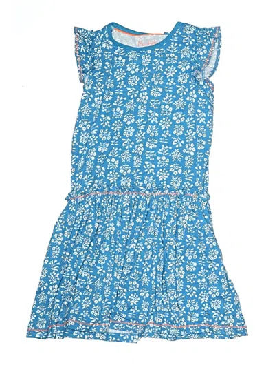 Pre-owned Mini Boden Kids' Dress In Blue