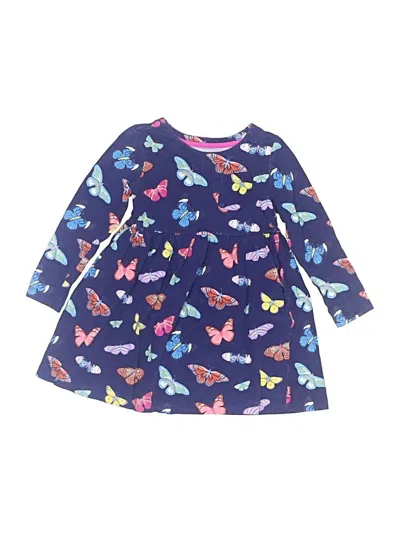 Pre-owned Mini Boden Kids' Dress In Blue