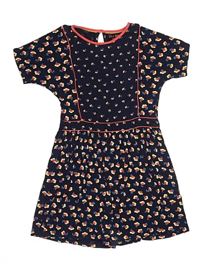 Pre-owned Mini Boden Kids' Dress In Blue