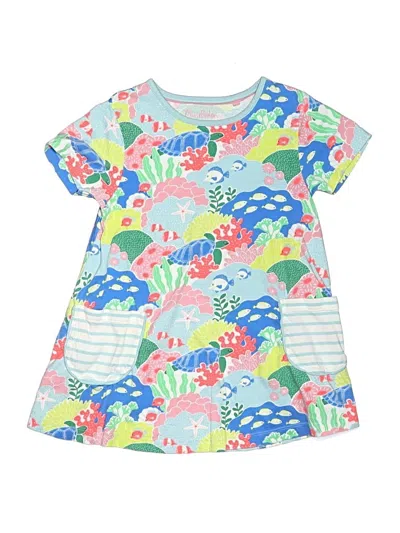 Pre-owned Mini Boden Kids' Dress In Blue