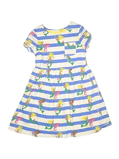 Pre-owned Mini Boden Kids' Dress In Blue