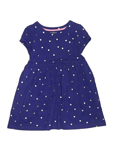 Pre-owned Mini Boden Kids' Dress In Blue