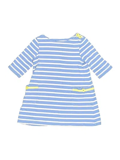 Pre-owned Mini Boden Kids' Dress In Blue