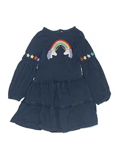 Pre-owned Mini Boden Kids' Dress In Blue
