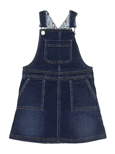 Pre-owned Mini Boden Kids' Dress In Blue